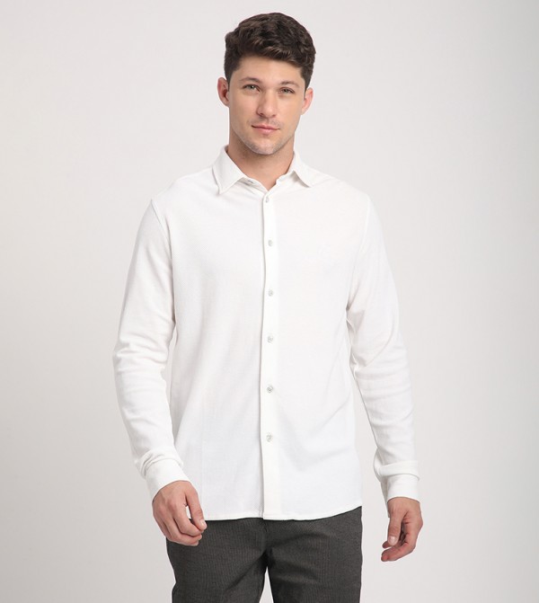 Textured Long Sleeves Shirt