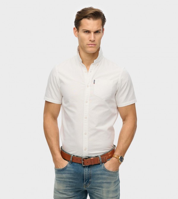 Oxford Short Sleeves Casual Shirt