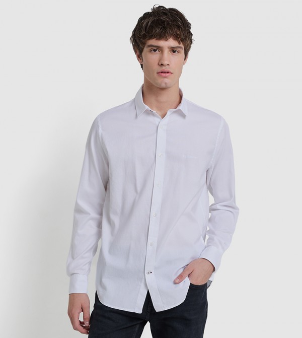Logo Detail Long Sleeves Shirt
