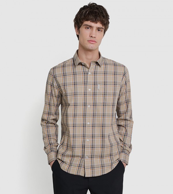 Plaid Long Sleeves Shirt