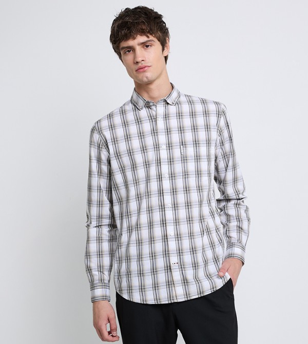 Plaid Long Sleeves Shirt