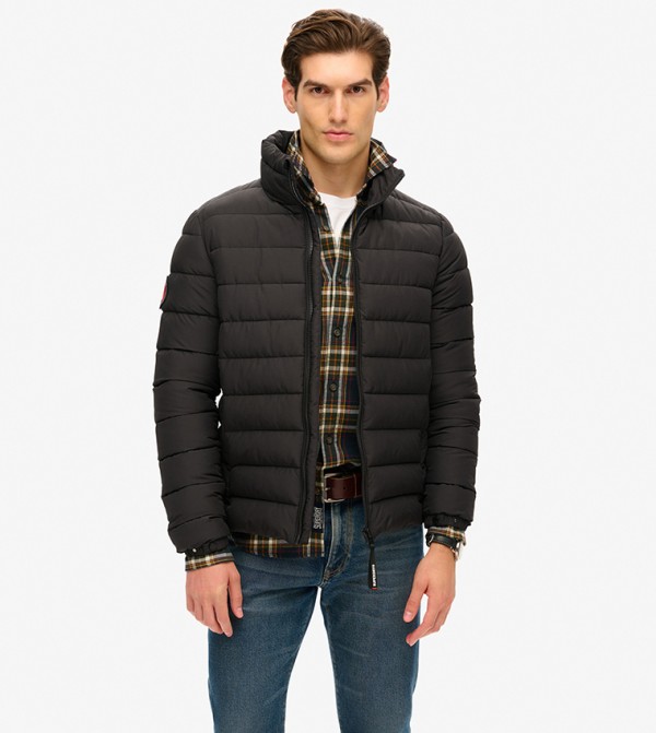 Fuji Embroidered Puffer Jacket