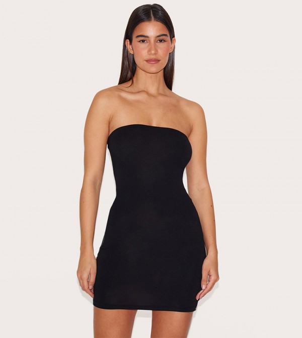 Jersey Strapless Bodycon Mini Dress