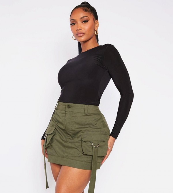 Shape Slinky Long Sleeves Bodysuit Top