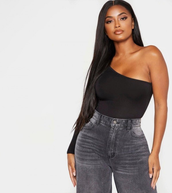 Shape Jersey One Shoulder Bodysuit