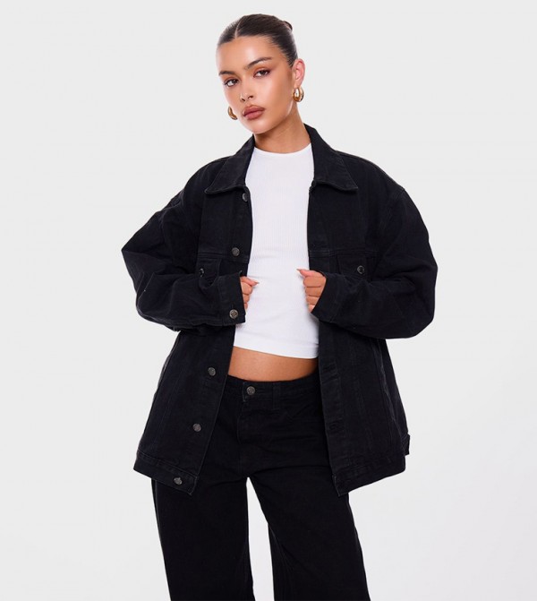 Washed Boyfriend Oversized Denim Jacket