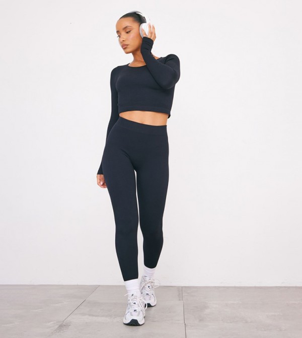 Structured Ribbed Leggings