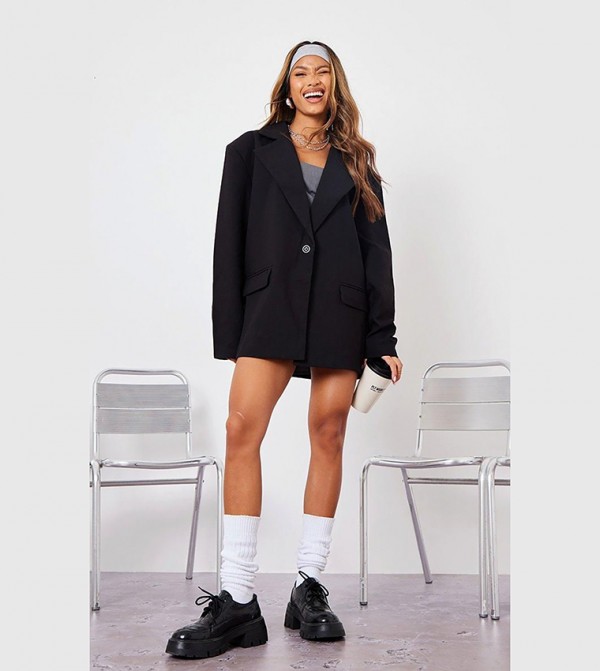 Drop Shoulder Dad Oversized Blazer