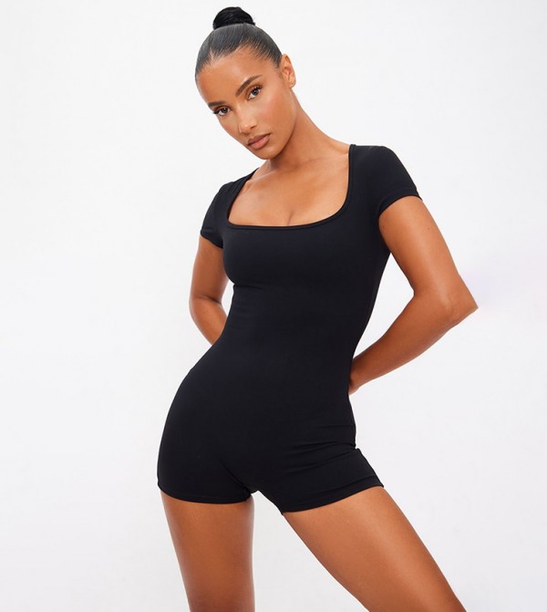 Square Neck Contour Sculpt Unitard