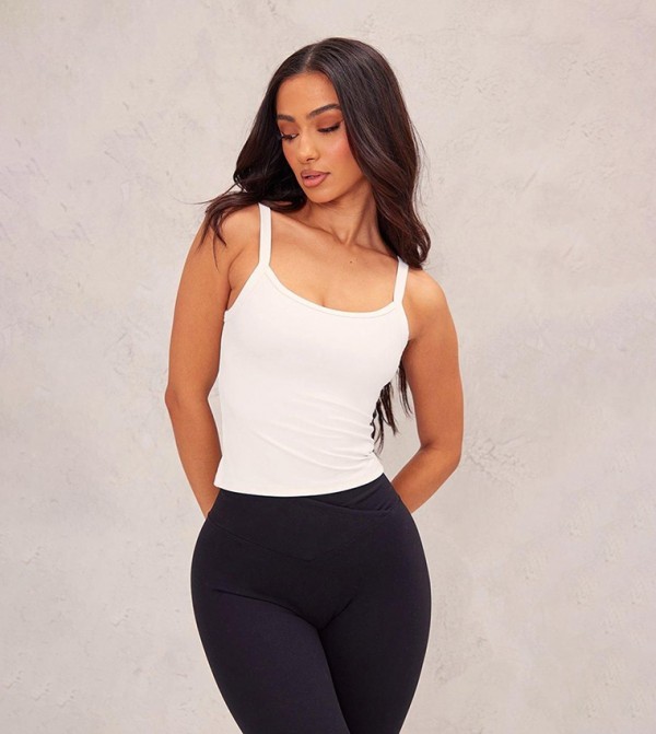 Petite Sculpt Crop Cami Top