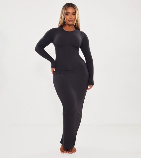 Shape Sculpted Long Sleeves Maxi Dress