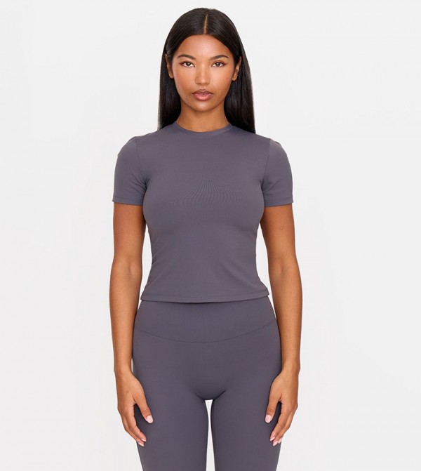 Ultimate Sculpt Short Sleeves Crop Top