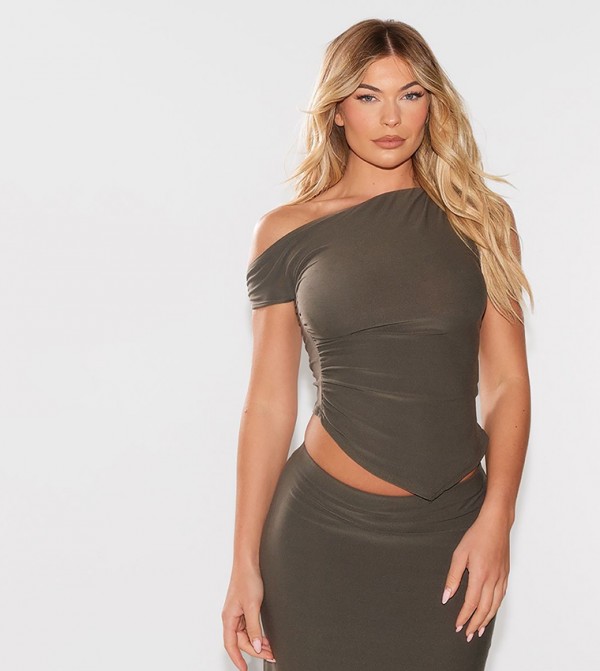 Soft Touch Sleeveless Asymmetric Hem Top