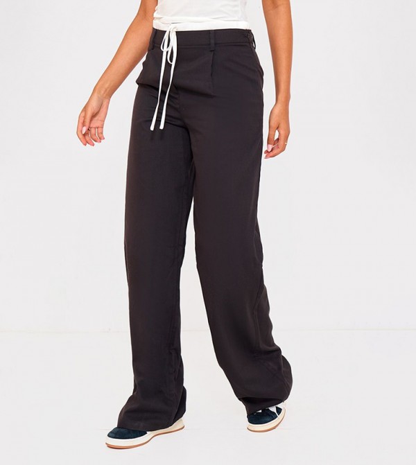 Tall Double Waistband Tailored Trousers