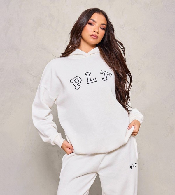 Logo Printed Oversized Hoodie