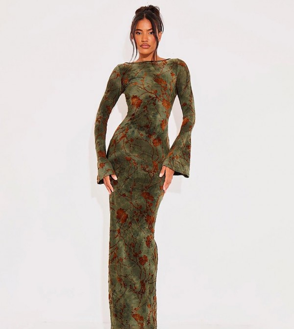 فستان ماكسي كم طويل