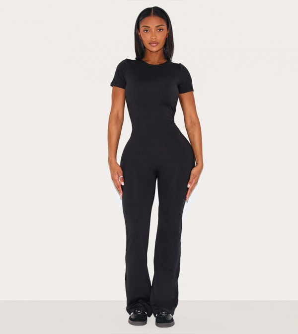 Shape Sculpted Short Sleeves Jumpsuit