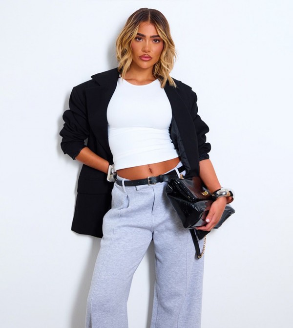 Contour Crew Neck Crop Top