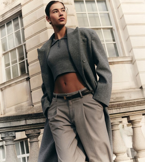 Structured Extreme Oversized Double Breasted Coat