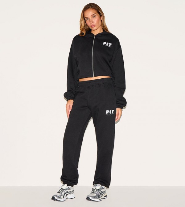 Elastic Waist Oversized Cuffed Joggers