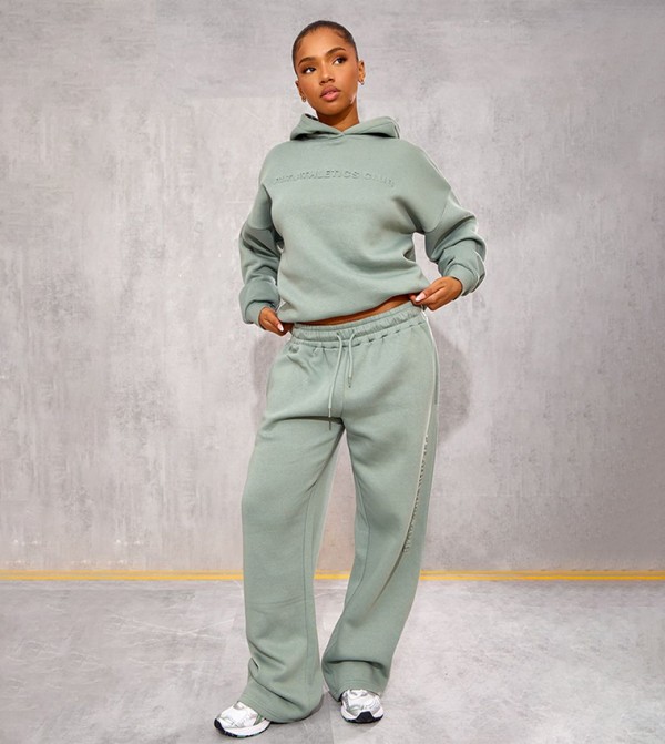 Athletics Club Embossed Straight Fit Sweatpants