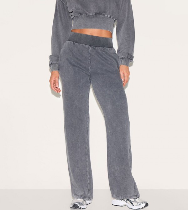 Tall Washed High Waist Wide Leg Sweatpants