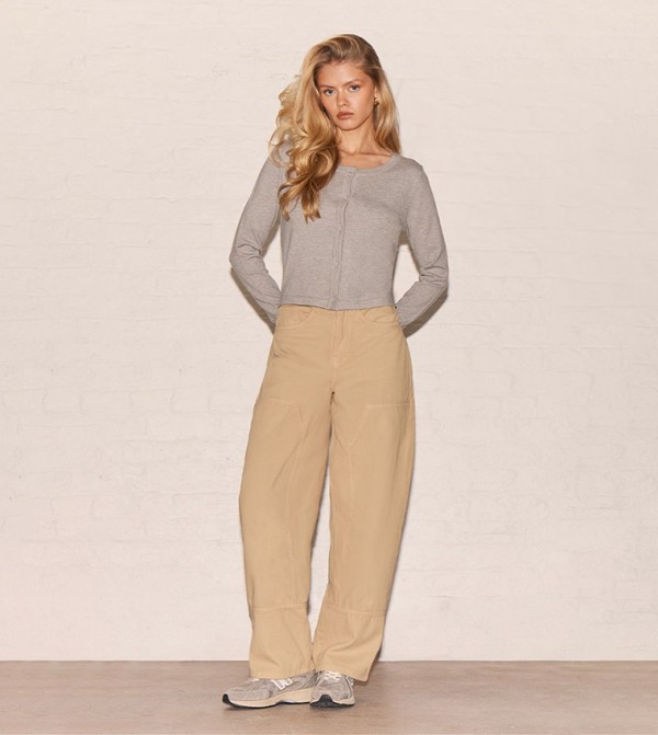 Carpenter Seam Detail Straight Fit Jeans