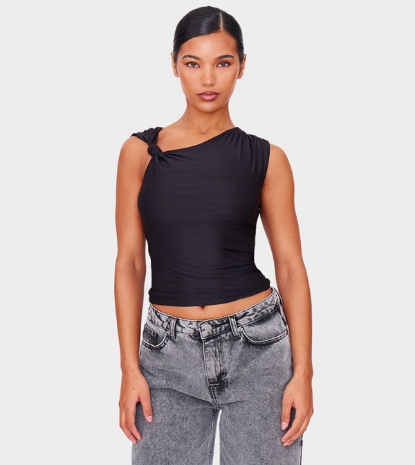 Knot Strap Detail Crop Top