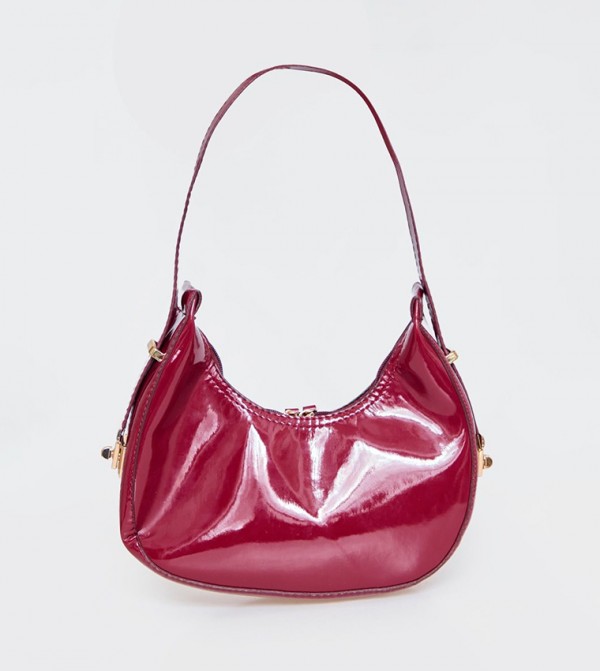 Rounded Patent Mini Bag