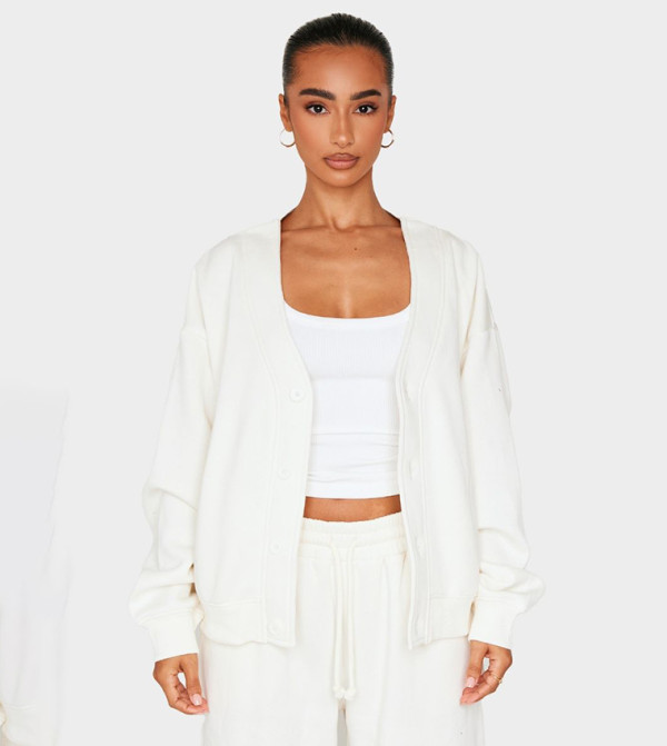 Petite Button Up V-Neck Jacket