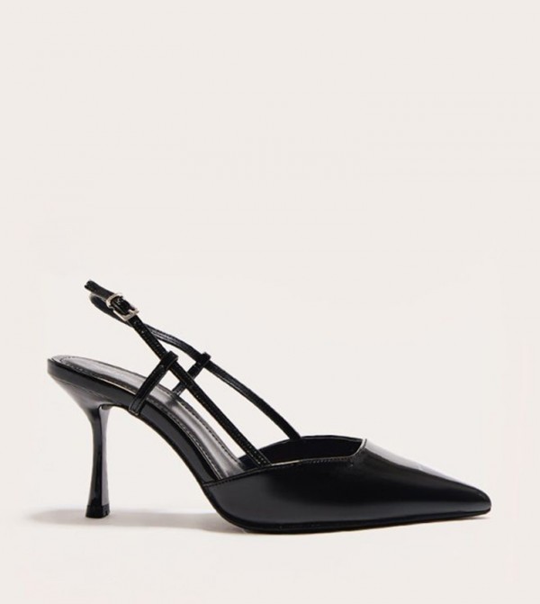 Patent Wide Fit Point Toe High Stiletto Heel Pumps