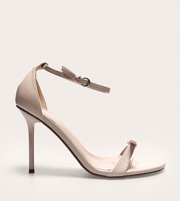 PU Open Toe Stiletto Heel Sandals