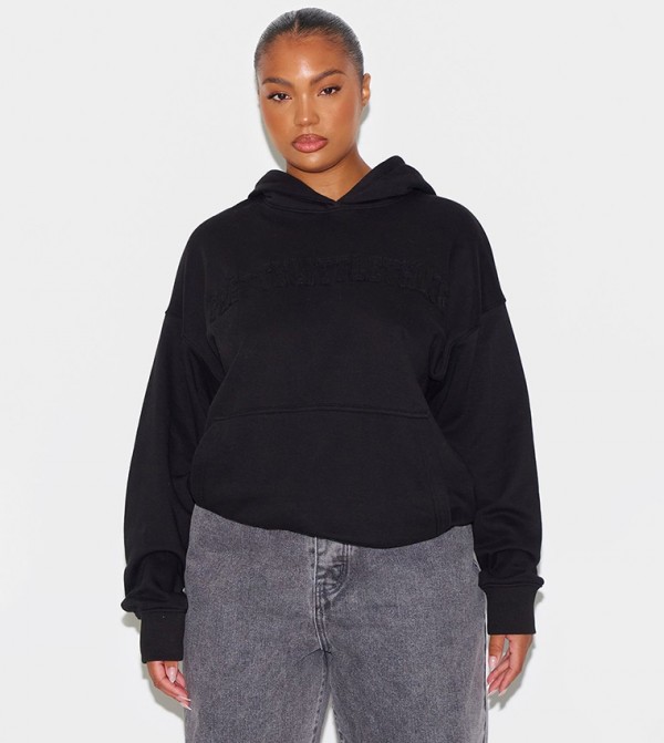 Curve Appliqued Hoodie