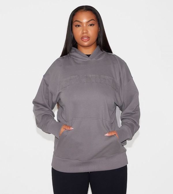 Curve Appliqued Hoodie