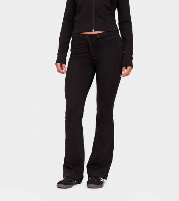 Low Rise Skinny Fit Flared Trousers