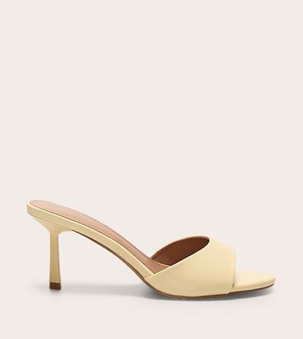 Wide Fit Mid Stiletto Heel Sandals