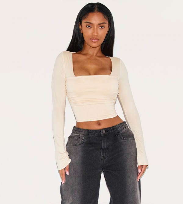 Shape Super Soft Long Sleeves Crop Top