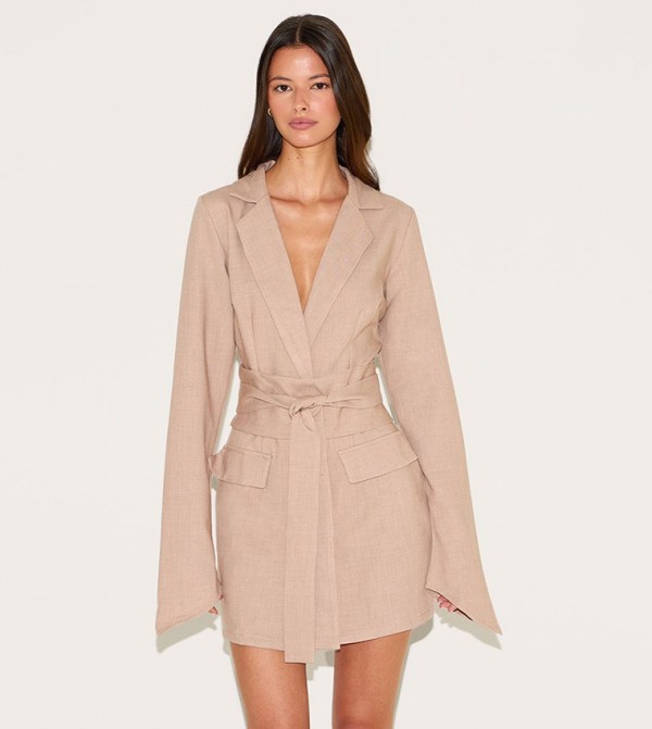 Clay Belted Mini Blazer Dress