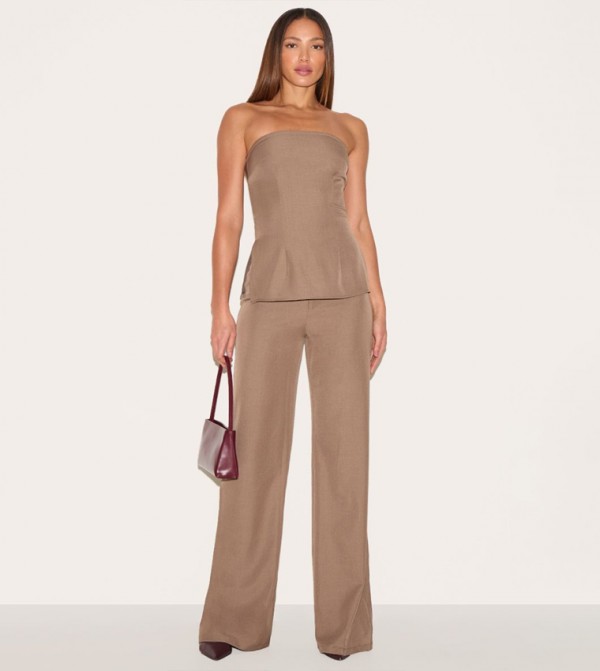 Tall Mid Rise Wide Leg Trousers