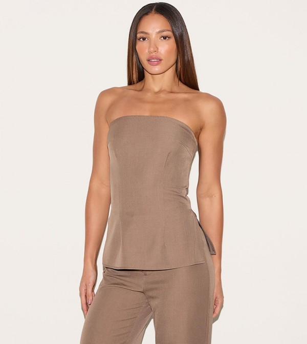 Tall Cinched Strapless Top