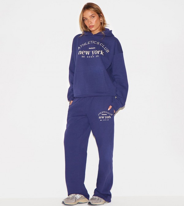 Premium New York Embroidered Straight Fit Sweatpants