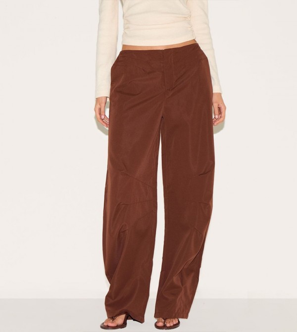 High Waist Cocoon Leg Trousers
