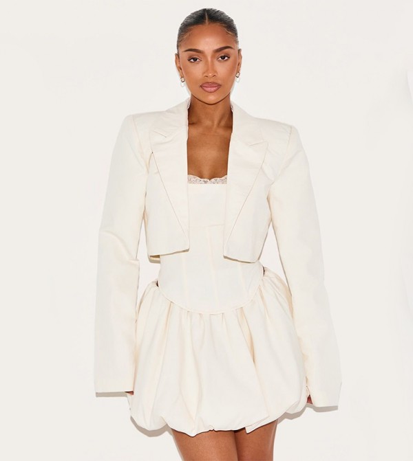 Shape Long Sleeves Crop Blazer