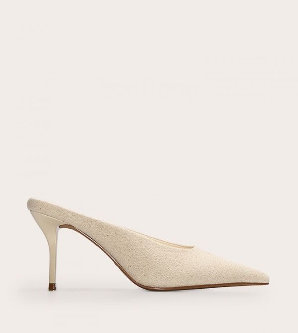 Pointed Toe Mid Heel Pumps