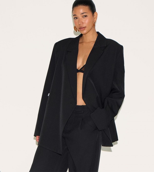 Solid Long Sleeves Blazer