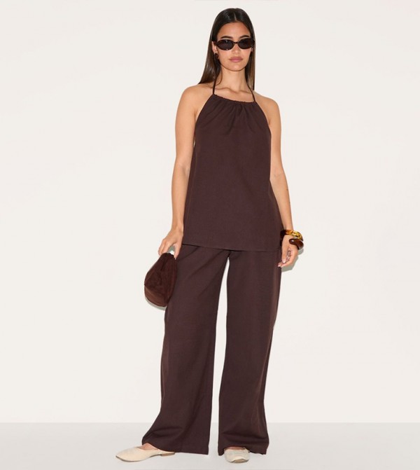 Slouchy Wide Leg Trousers