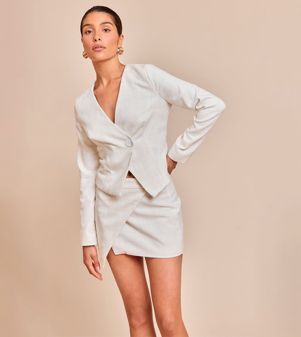 Petite Boucle Long Sleeves Blazer