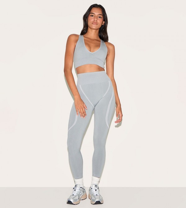 Ribbed Seamless High Waist Leggings
