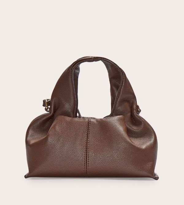 Slouchy Mini PU Shoulder Bag