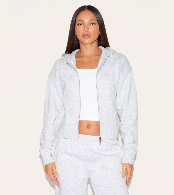 Tall Double Zip Cinched Hooded Jacket